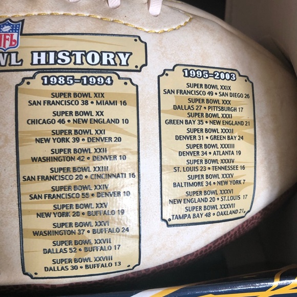 NFL 2004 Super Bowl XXXVIII Limited Edition 10,000 licensed Football Patriots - Picture 14 of 15